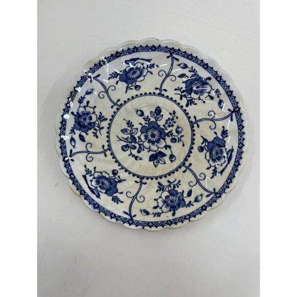 Johnson Brothers Blue Indies Ironstone Saucer Vintage UK Dinnerware Tea - Picture 2 of 4